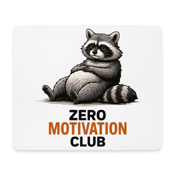 Zero Motivation Waschbärclub - Mousepad (Querformat) - Weiß - Vorne