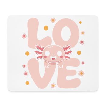 Pastel Love Kawaii Daisy Creature - Mouse Pad (horizontal) - white - Front