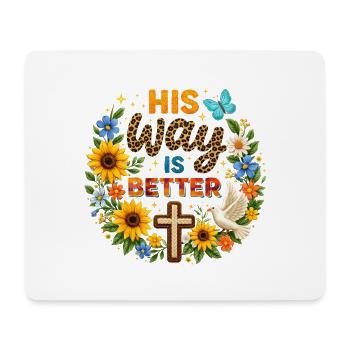 God's Goodness Is Better Jesus God Faith Church - Mouse Pad (horizontal) - white - Front
