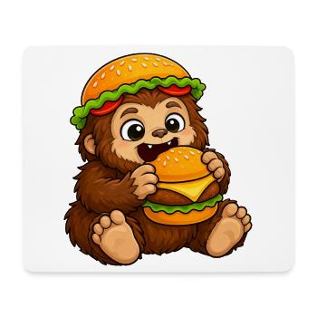 Château de restauration rapide de dessins animés Bigfoot Sasquatch mignon - Tapis de souris (format paysage) - blanc - Devant