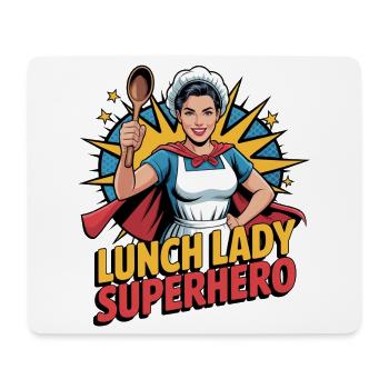 Lunch Lady Superhero - Mouse Pad (horizontal) - white - Front
