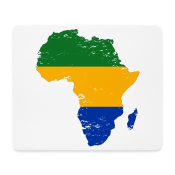 Gabon_Flagge_Afrika_used - Tapis de souris (format paysage) - blanc - Devant