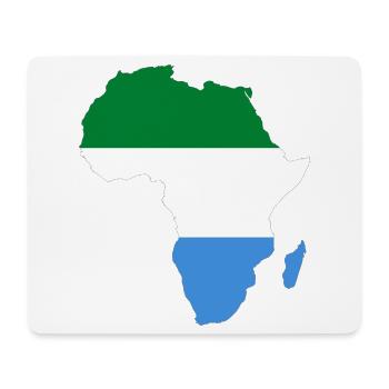 Sierra_Leone_Flagge_Afrika - Mouse Pad (horizontal) - white - Front