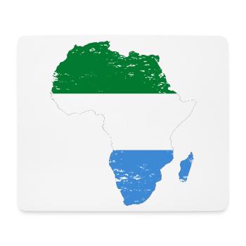Sierra_Leone_Flagge_Afrika_used - Mouse Pad (horizontal) - white - Front