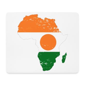 Niger_Flagge_Afrika_used - Tapis de souris (format paysage) - blanc - Devant