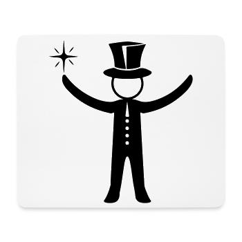 Magier Zauberer - Mousepad (Querformat) - Weiß - Vorne