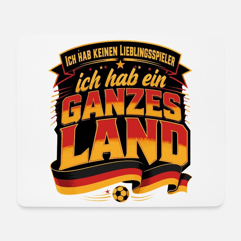 Ich hab keinen Lieblingsspieler - Mousepad (Querformat) - Weiß