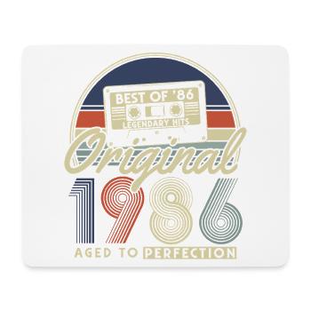 Original 1986 Jahrgang Vintage Geburtstag Retro - Mousepad (Querformat) - Weiß - Vorne
