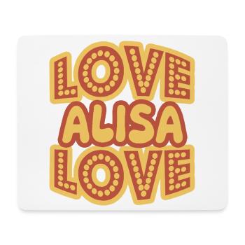 Spruch Alisa - Mousepad (Querformat) - Weiß - Vorne
