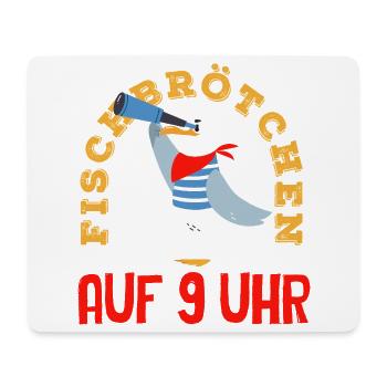 Moin Moin Norden - Maritimes Norddeutsch Design - Mousepad (Querformat) - Weiß - Vorne