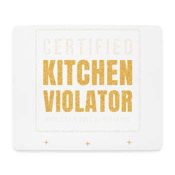 Certified Kitchen Violator Pickleball - Mouse Pad (horizontal) - white - Front