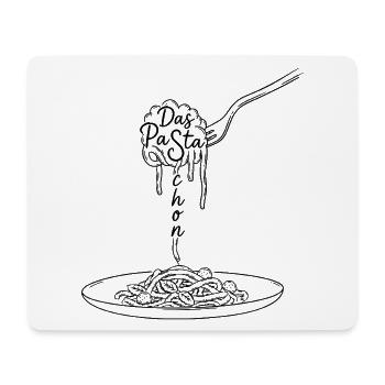 Das Pasta schon - Mousepad (Querformat) - Weiß - Vorne