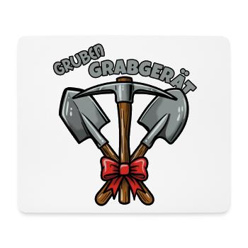 Das Gruben Grabgerät - Mousepad (Querformat) - Weiß - Vorne