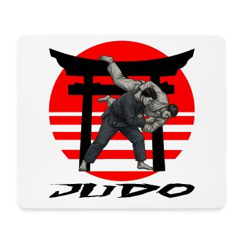 Judo - Mousepad (Querformat) - Weiß - Vorne
