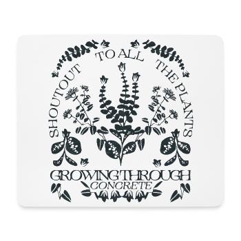 EIN GRÜSSEN AN ALLE PFLANZEN - Mousepad (Querformat) - Weiß - Vorne