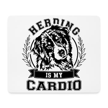Australian Shepherd Herding is my Cardio Wilsigns - Mousepad (Querformat) - Weiß - Vorne