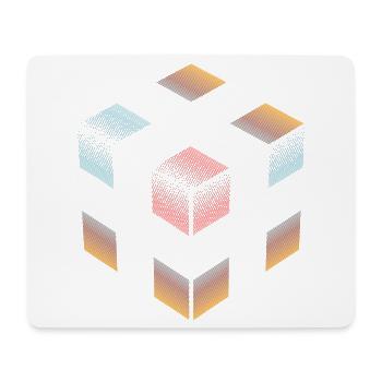 CUBE CROSSING - Mousepad (Querformat) - Weiß - Vorne