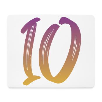 10 - Mousepad (Querformat) - Weiß - Vorne