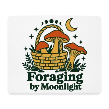 Nahrungssuche im Mondlicht – Goblincore-Pilze - Mousepad (Querformat) - Weiß - Vorne