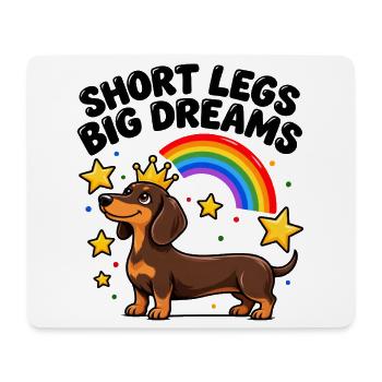 Dackel Wursthund Doxie Wiener Hund Mama Papa Kunst - Mousepad (Querformat) - Weiß - Vorne