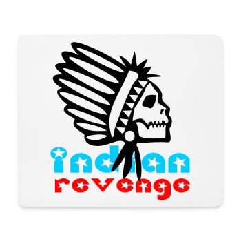 Indian Skull Revenge - Mousepad (Querformat) - Weiß - Vorne