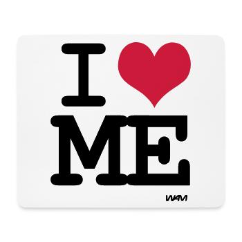 i love me by wam - Mousepad (Querformat) - Weiß - Vorne