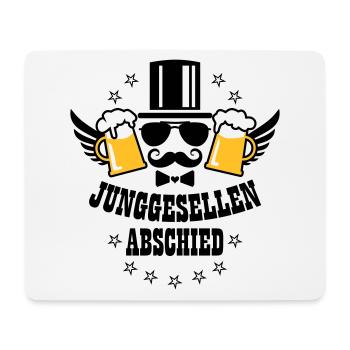 JGA Junggesellenabschied deluxe Bier Beer Party - Mousepad (Querformat) - Weiß - Vorne