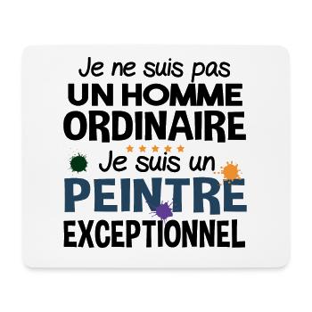Peintre Peinture Artiste Humour Métier Cadeau - Tapis de souris (format paysage) - blanc - Devant