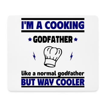Der Pate Koch, viel cooler als ein normaler Pate - Mousepad (Querformat) - Weiß - Vorne
