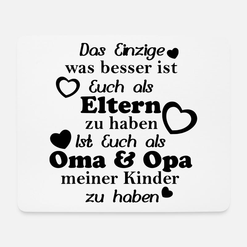 Oma und Opa meiner Kinder - Mousepad (Querformat) - Weiß