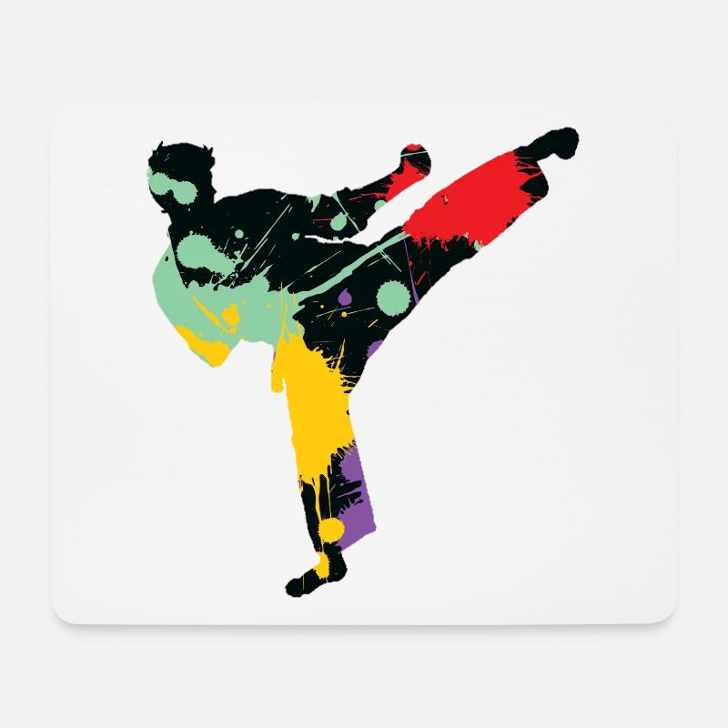 Karate - Mousepad (Querformat) - Weiß