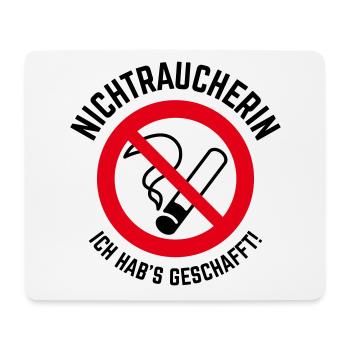 Nichtraucherin – Ich Hab’s Geschafft! (3C / B) - Mousepad (Querformat) - Weiß - Vorne