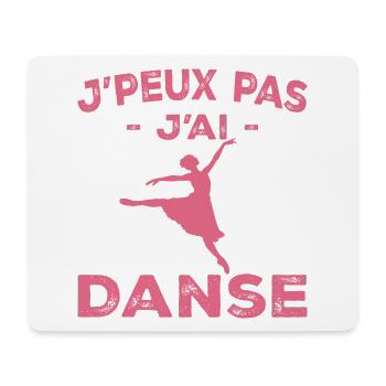 I Can't I Dance - Geschenk für Frauen - Mousepad (Querformat) - Weiß - Vorne