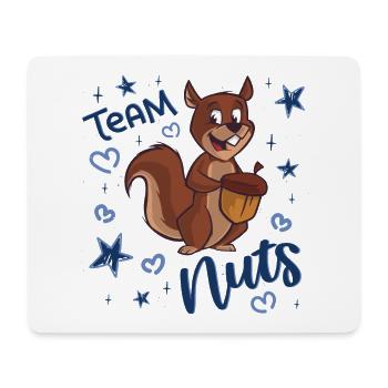 Geschlecht Enthüllung, Es ist ein Junge, Team Nuts - Mousepad (Querformat) - Weiß - Vorne