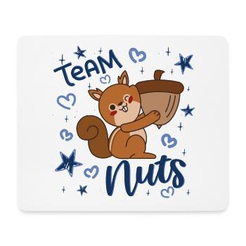 Geschlecht Enthüllung, Es ist ein Junge, Team Nuts - Mousepad (Querformat) - Weiß - Vorne