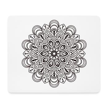 Mandala Mandala - Mousepad (Querformat) - Weiß - Vorne