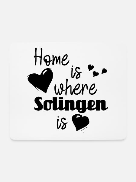 Zuhause in Solingen - Home is where Solingen is - Mousepad (Querformat) - Weiß