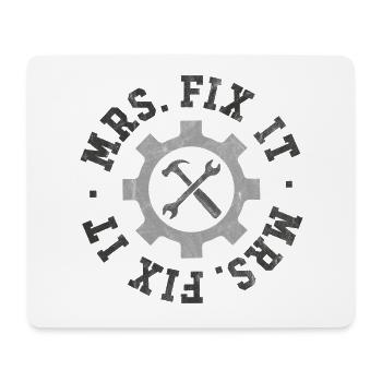 Mrs Fix It - Mouse Pad (horizontal) - white - Front