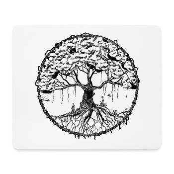 Arbre - Tapis de souris (format paysage) - blanc - Devant