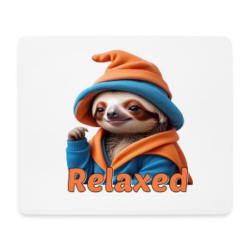Faultier - Mousepad (Querformat) - Weiß - Vorne