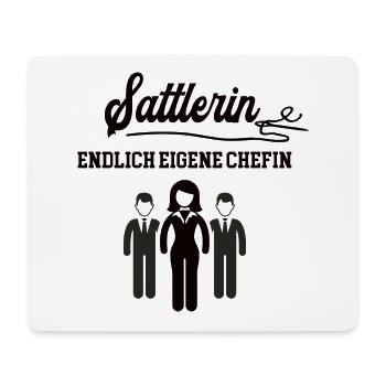 Sattlerin Chefin Selbstständigkeit Firma Gründen - Mousepad (Querformat) - Weiß - Vorne
