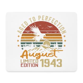 Millésime Août 1943 Cadeau Anniversaire Août 1943 - Tapis de souris (format paysage) - blanc - Devant