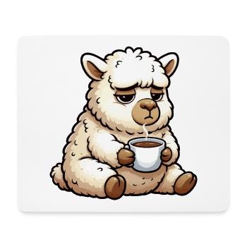 Alpaka lama Alpakabesitzer Alpakaliebhaber Lamas - Mousepad (Querformat) - Weiß - Vorne