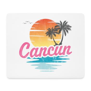 Cancun - Tapis de souris (format paysage) - blanc - Devant