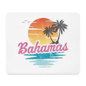 Bahamas - Tapis de souris (format paysage) - blanc - Devant
