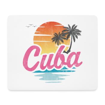 Kuba - Mousepad (Querformat) - Weiß - Vorne