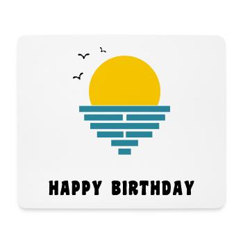 ALLES GUTE ZUM GEBURTSTAG. ALLES GUTE ZUM GEBURTSTAG. JAHRESTAG. - Mousepad (Querformat) - Weiß - Vorne