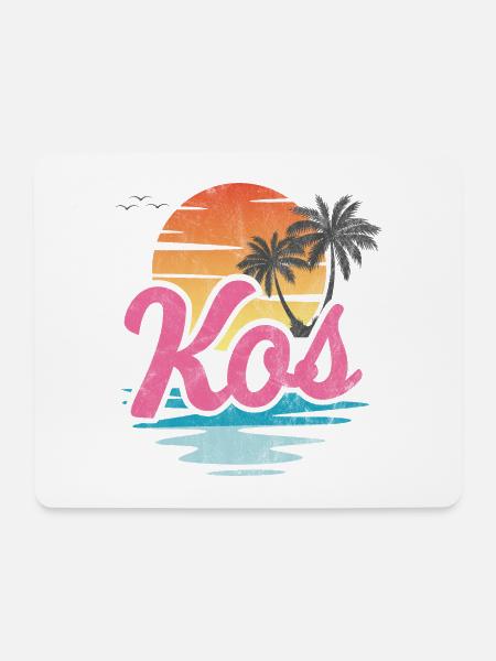 Kos - Mousepad (Querformat) - Weiß