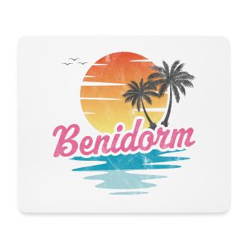 Benidorm Beach - Mouse Pad (horizontal) - white - Front