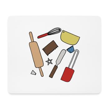 Konditor Bäcker Kuchen backen Cafe Konditor - Mousepad (Querformat) - Weiß - Vorne